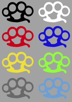 Aufkleber Schlagring